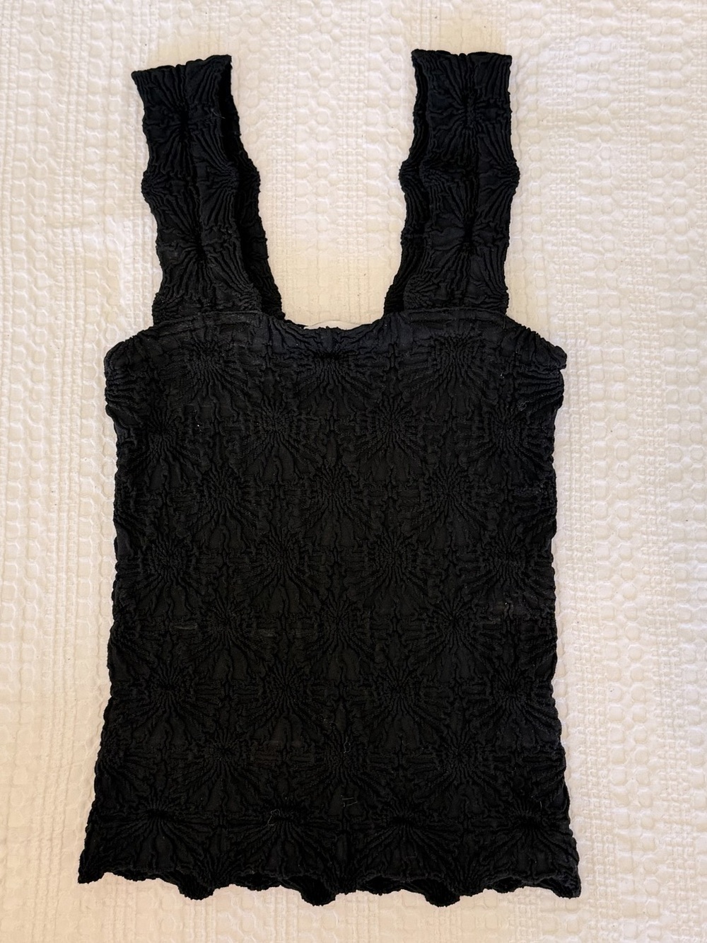 Altar’d State Black Textured Tank Top